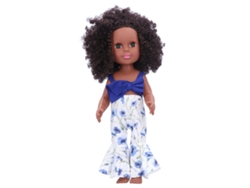 Boneca Bebê Reborn Lifelike 35cm Cabelo Cacheado Silicone Macio Brinquedo Coleção Presente