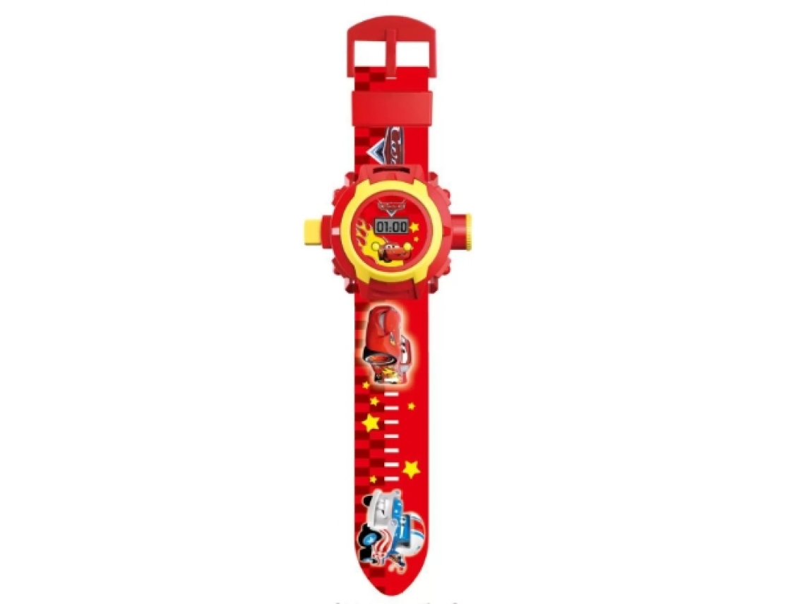 MEOIRUERY Reloj de Pulsera Digital Infantil con Personajes de Dibujos Animados, Proyección de 24 Imágenes, Reloj de Juguete