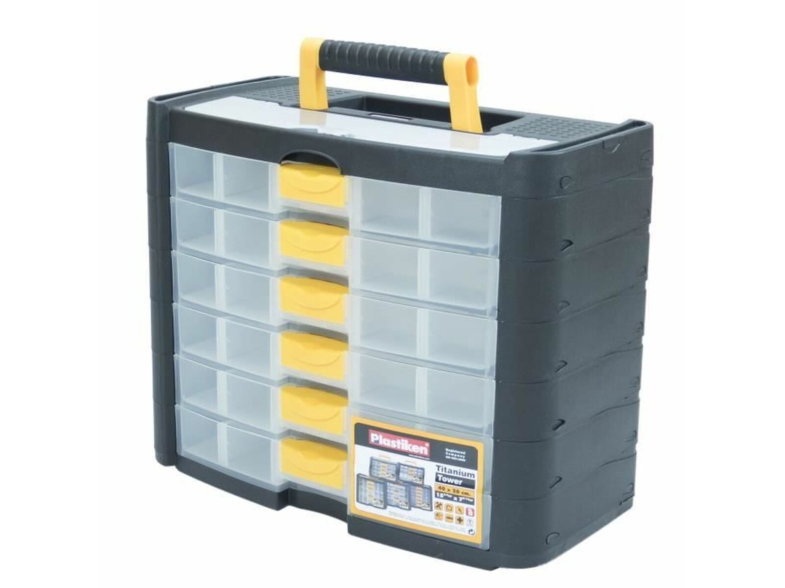 Caja de herramientas de plástico Plastiken Titanium 90001 40 x 20 x 33 cm