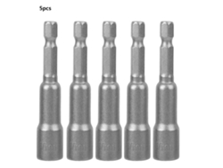 Juego De 5 Destornilladores Hexagonales Magnéticos, Herramienta De Perforación De Acero, 7 Mm