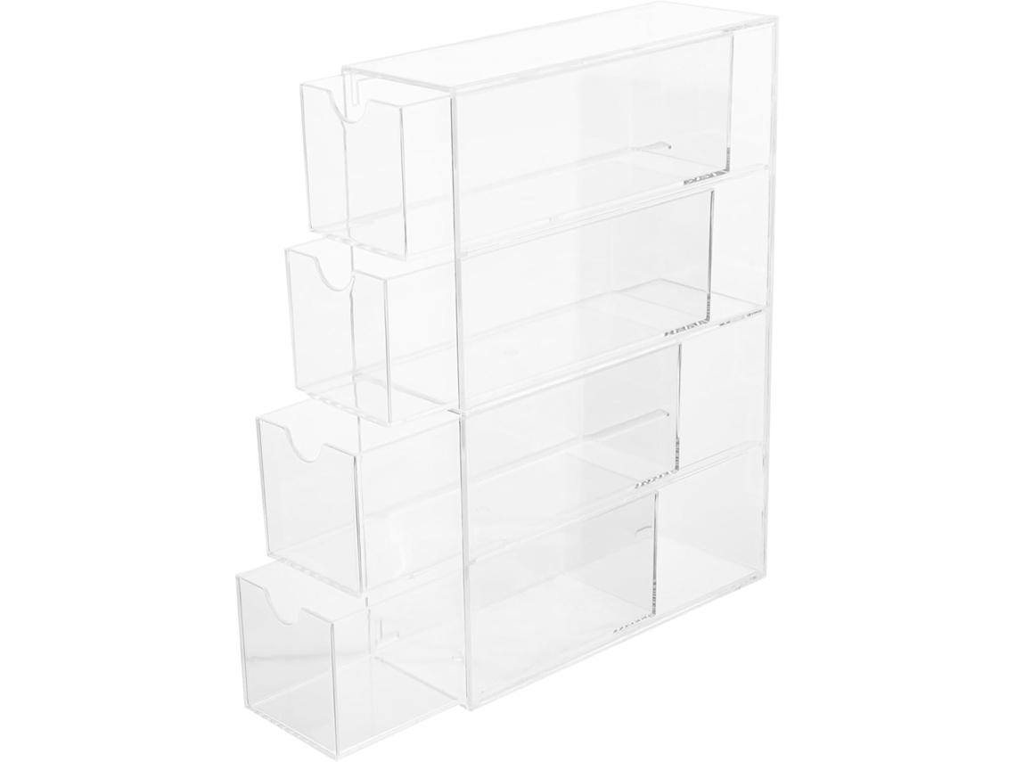 Organizador Gafas Acrílico Transparente 4 Cajones Elegante Soporte Exhibir Sol Casa