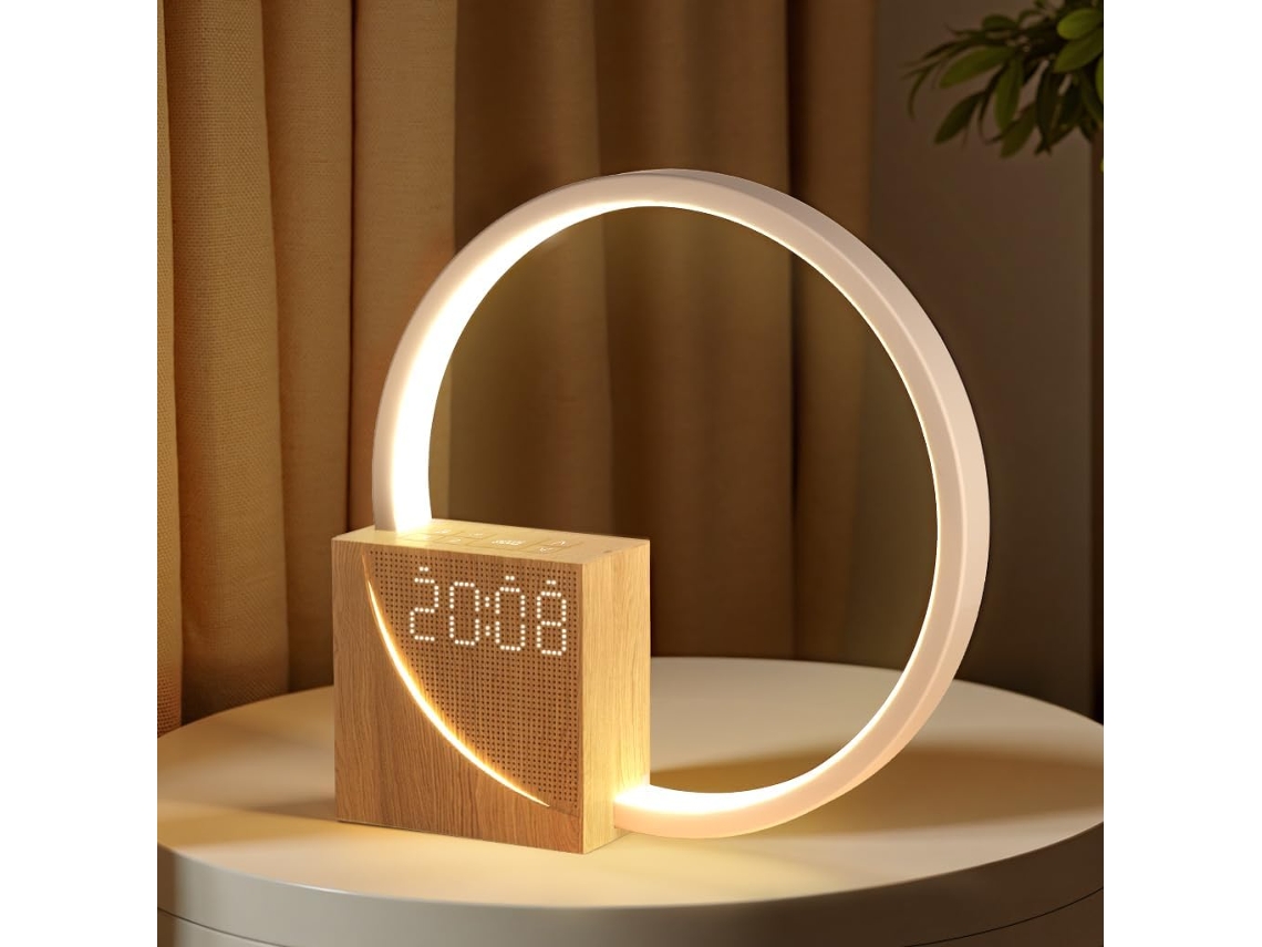 Lámpara De Cabecera Usb De 10 W, Despertador Con Tono Regulable 3 Destellos, Ayuda Para Dormir Bebés/adultos