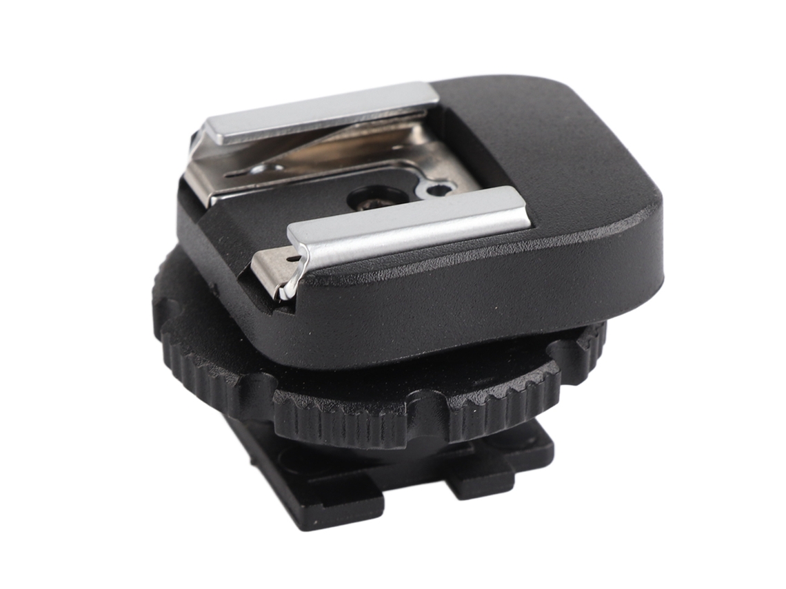 NEVEANCE Adaptador de Zapata Caliente CSM-3 Negro ABS Accesorio para Cámara y Videocámara Soporte para Flash