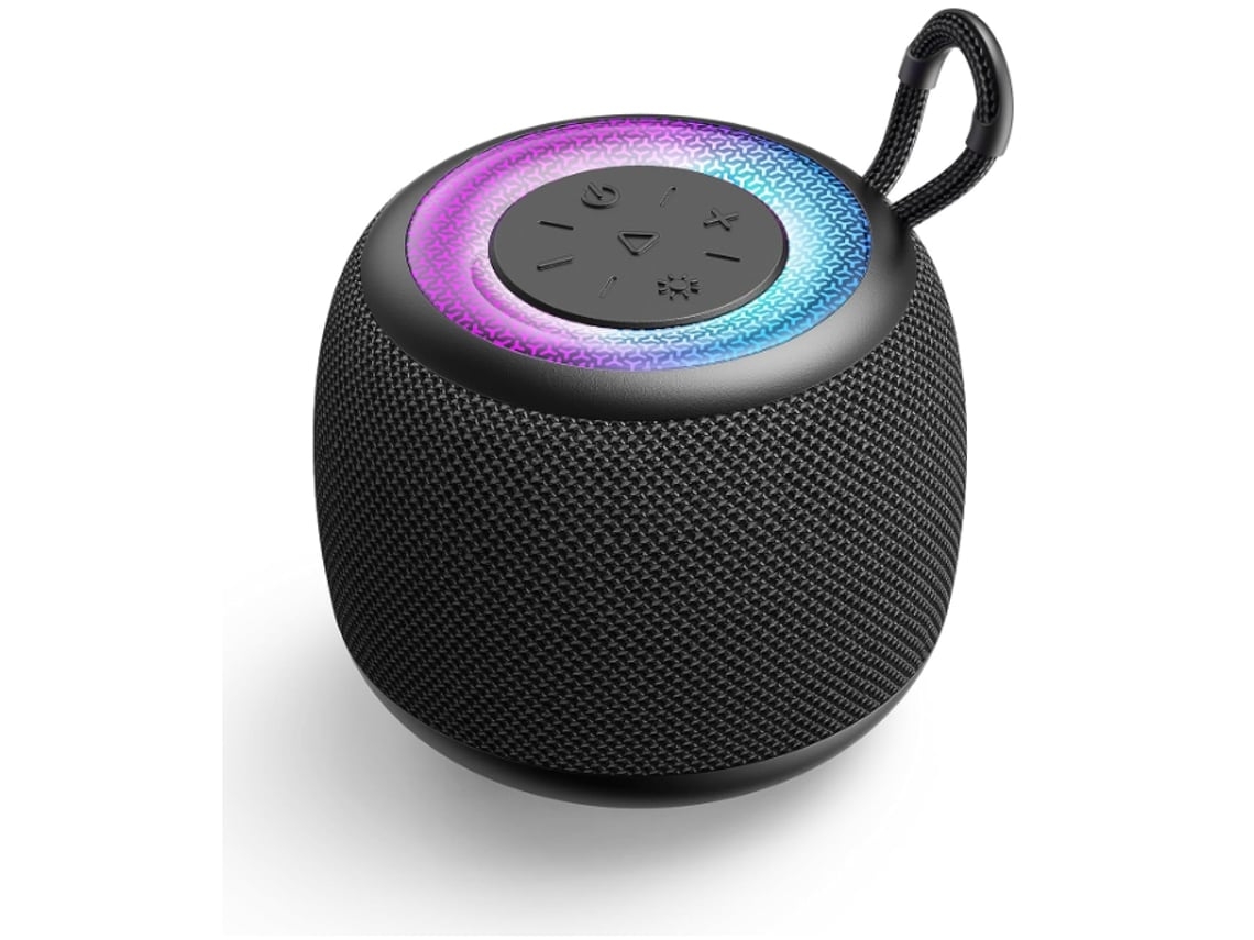 Altavoz Bluetooth Portátil Con Bluetooth 5.3 Luces Rgb Sonido Estéreo Y Graves Tamaño Compacto Ipx5 Impermeable Altavoz Ligero Yemaesre