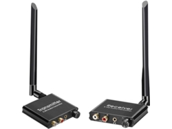 Adaptador Transmisor Y Receptor De Audio 50m 5.8g Convertidor R/l 3.5mm Tv Box Dvd Pc