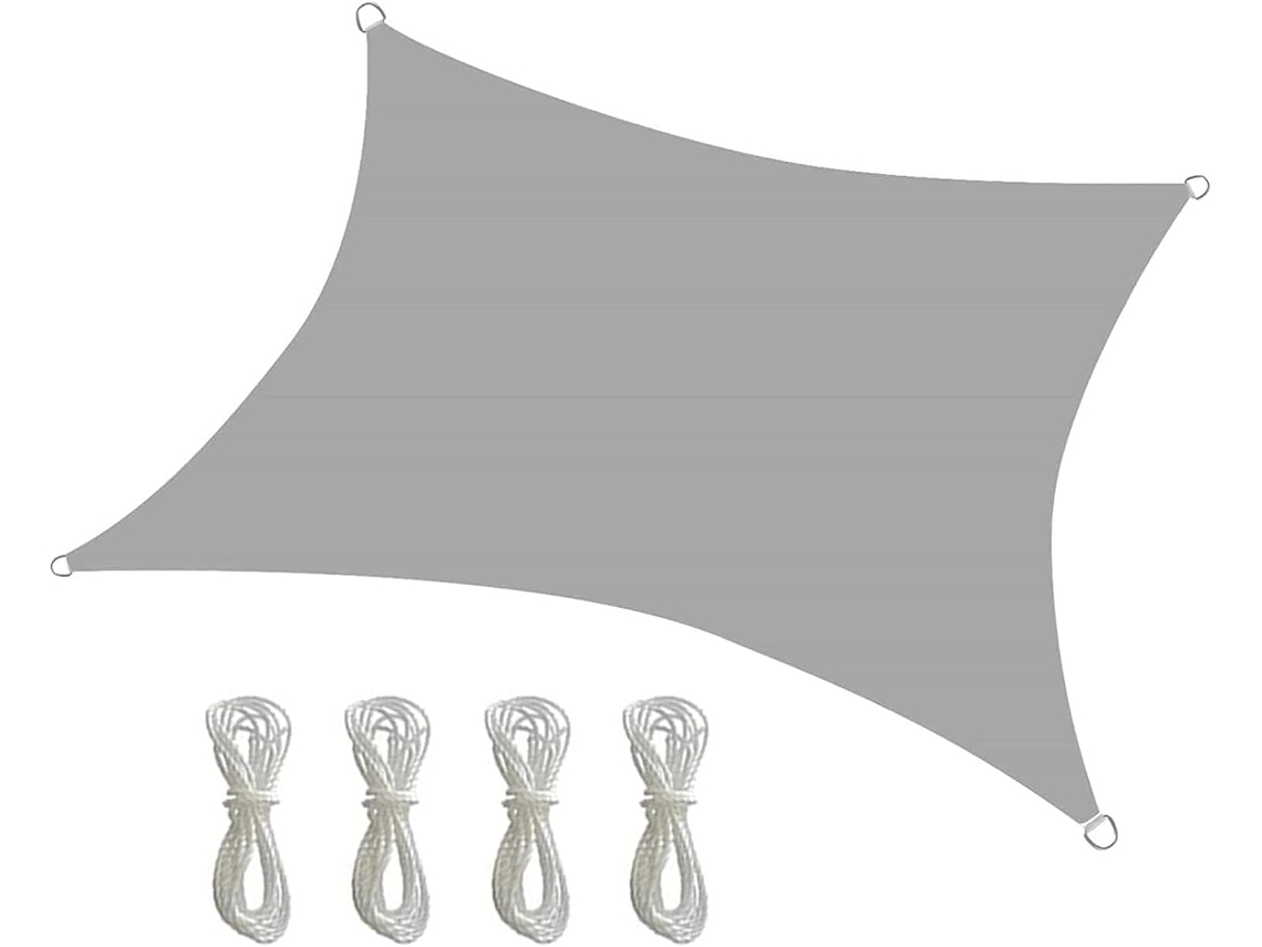 Vela De Sombra Impermeable Rectangular Resistente Uv