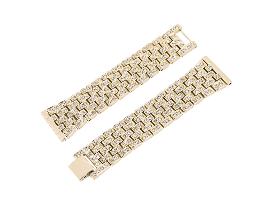 Reloj EOOCOO Versa Steel y correa Fitbit con diamantes | EOOCOO