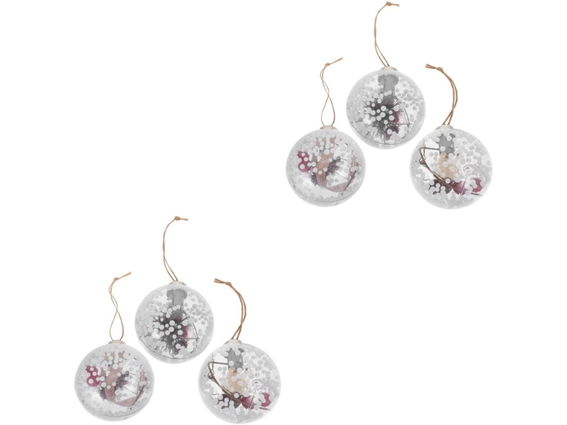 Bombillas Led A Pilas De 6 Piezas Con Luz Decorativa De Cobre Para Árboles De Navidad De Interior Y Exterior.