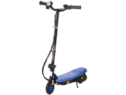 Patinete Eléctrico Plegable Infantil Con Freno Led, Para Edades De 7 A 14 Años, 12 Km/h, Azul.
