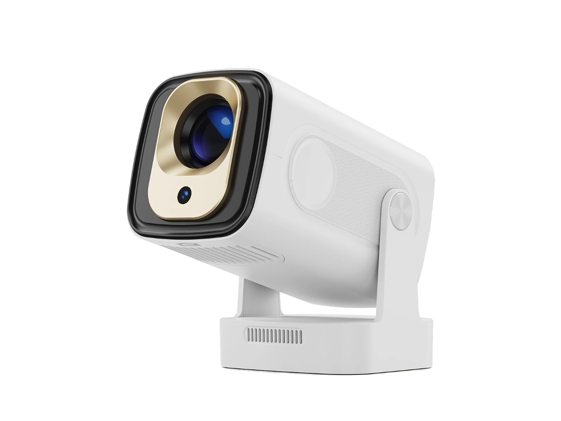 Proyector Android, resolución nativa de 1080p, brillo de 330 ANSI, enfoque automático, Hy310 blanco, enchufe UE OEM