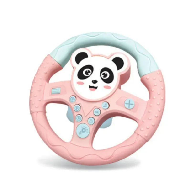 Volante Juguete Eifson Con Simulación De Conducción Y Efectos De Sonido (rosa Panda)
