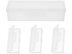 Portátil 4 Hisopos Algodón Pp Diseño Transparente Almacenamiento Versátil Durante Viajes Caja Casa
