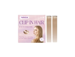 Extensiones de cabello con clip para cabello rubio ceniza