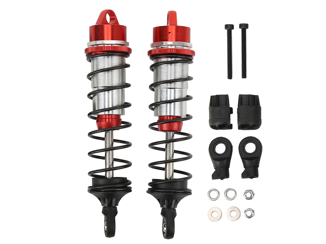 Amortiguadores Delanteros Rc, Aleación De Aluminio, Muelle De Alta Elasticidad, Para Arrma Escala 1/7, Rojo.