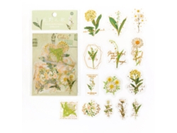 30 Pegatinas Florales Estéticas Y Modernas Para Diarios, Álbumes De Recortes Y Papel Decorativo.