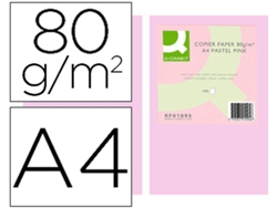 Papel Color Q Connect Din A4 80 Gr Rosa Pack De 500 Hojas