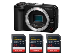 Canon Eos R50 V + 3 Sandisk 64gb Extreme Pro Uhs-ii Sdxc + Ebook “20 Consejos Para Fotos Que Impactan”