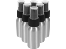 6 Piezas De Botellas De Aluminio En Aerosol, Mini Pulverizadores De Perfume Recargables Para