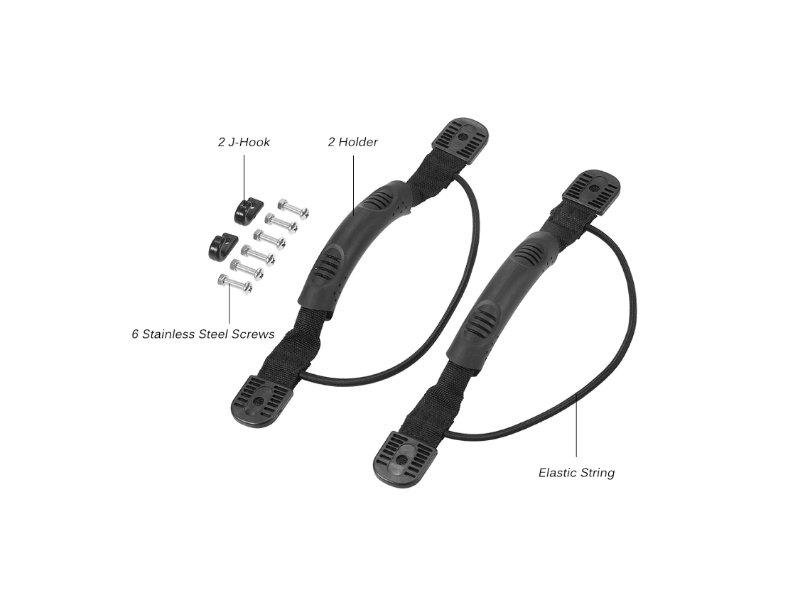 Asas De Transporte Con Soporte Lateral, Gancho En J Y Herrajes Para Kayak - Accesorios Para Navegación