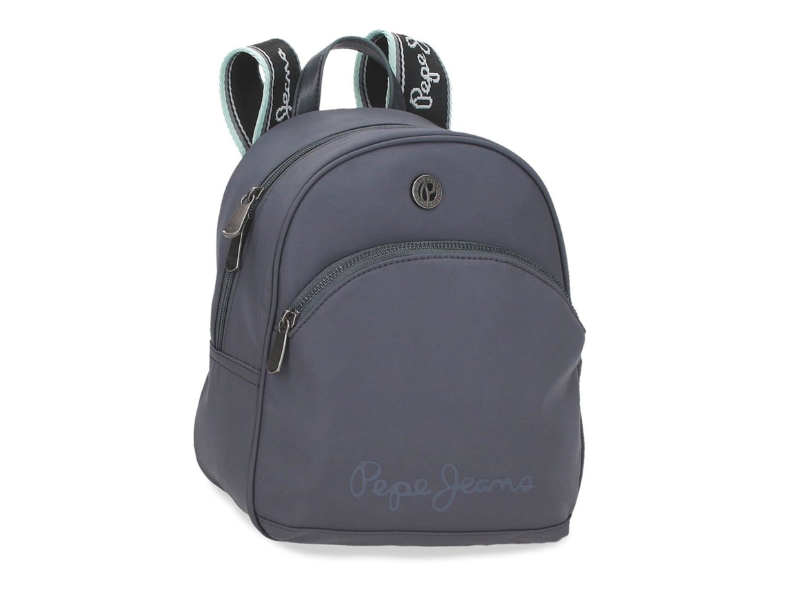Mochila para portátil de 15" y tablet de 12" Pepe Jeans Corin azul, adaptable a trolley