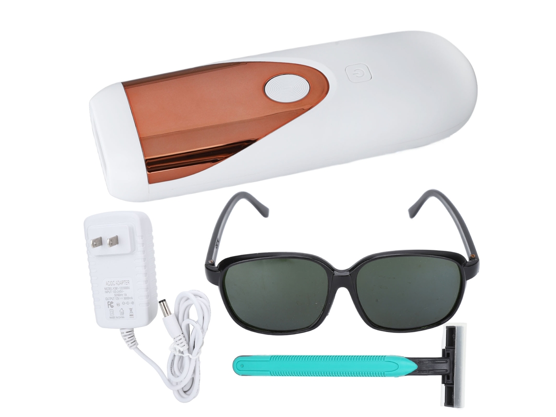 Dispositivo De Depilación Ipl Permanente Painless Ligero Para Mujeres Y Hombres Hogar 100‑240v Plug Us Platino