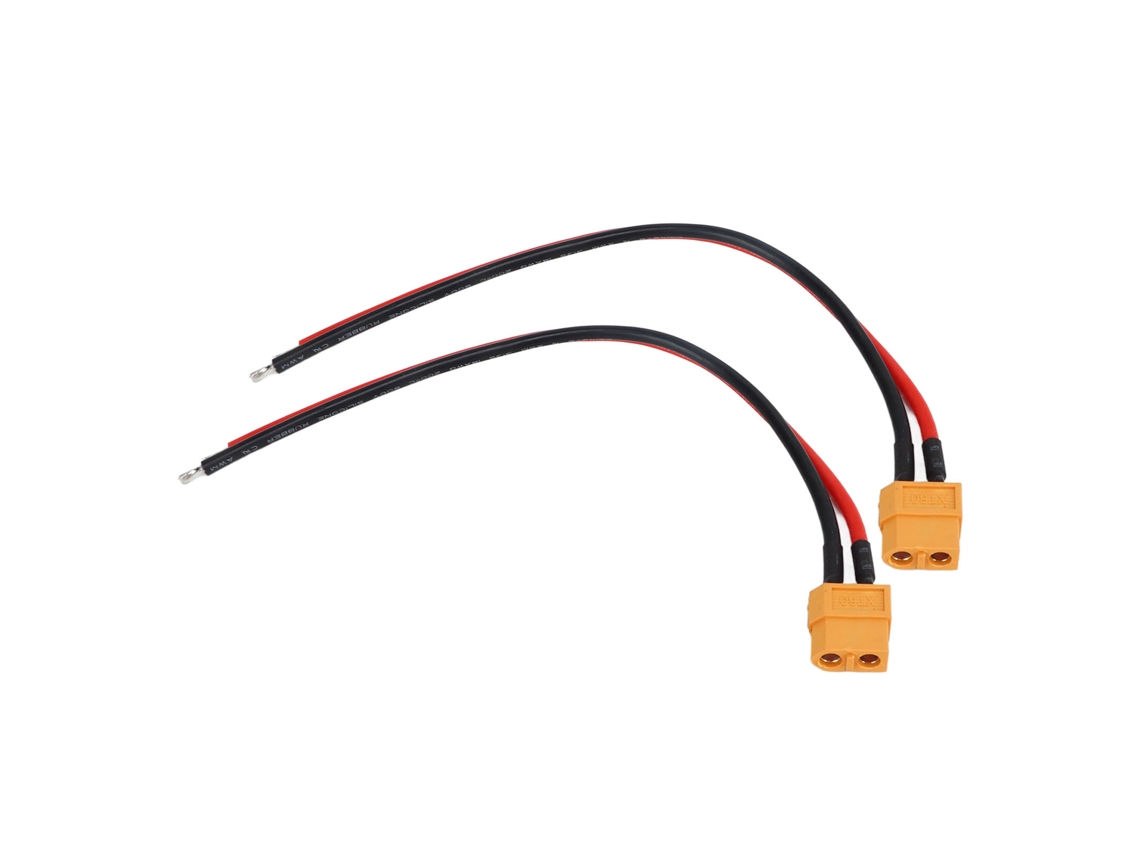 2 Cables Adaptadores De Corriente De Silicona No Combustibles Xt60 Macho Para Coches Eléctricos Awm14