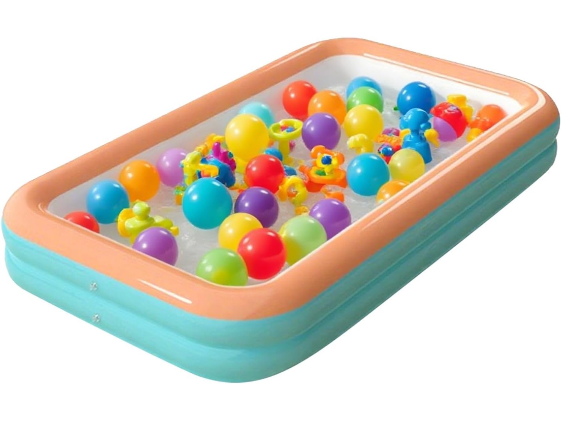 Piscina Inflable Niños Jardín Exterior,juegos Portátiles Verano Familiar