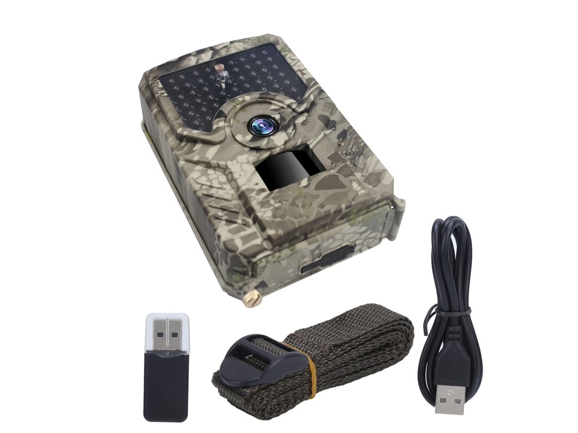 Cámara De Sendero Pr200pro Infrarroja 16mp Lente Hd Para Monitoreo De Vida Silvestre 49 Luces Infrarrojas 940
