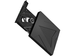 Reproductor de DVD vertical externo con USB y tipo C para portátil y PC. Alta velocidad, discos ópticos y Gokoco.
