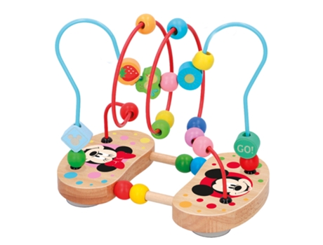 Juego Didácticos WOOMAX Laberinto 3d con cuentas de madera Disney (21,5x13,5x18,5 cm - 18 meses)