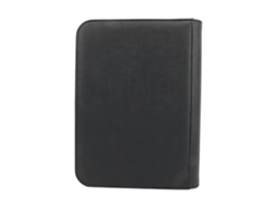 Carpeta Para Tarjetas Coleccionables Con 4 Bolsillos, Capacidad Para 160 Tarjetas, Almacenamiento De Tarjetas En Piel Sintética, Color Negro.