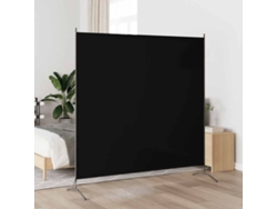 Biombo Divisor | Biombo Separador | Separador De Ambientes De Tela Negro 175x180 Cm