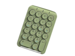 Teclado numérico inalámbrico Bluetooth con teclas redondas, 22 teclas recargables Ly Ebike (verde)