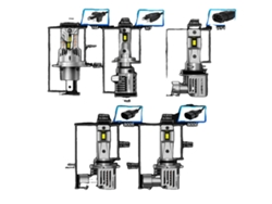 Bombillas LED para faros delanteros, 80 W, 6500 K, 9005/HB3, OEM