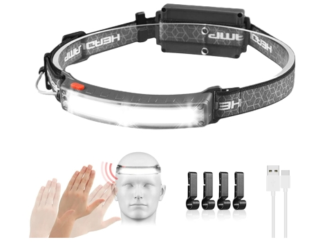 Td165 Linterna Frontal Led Recargable Impermeable Negro TURMIN