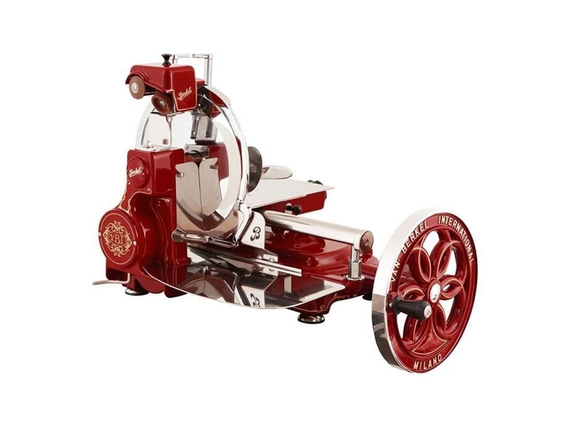 Volante Slicer Mod. B114 Novedades 2018 Berkel Rojo Decora Oro y Flores Voladoras