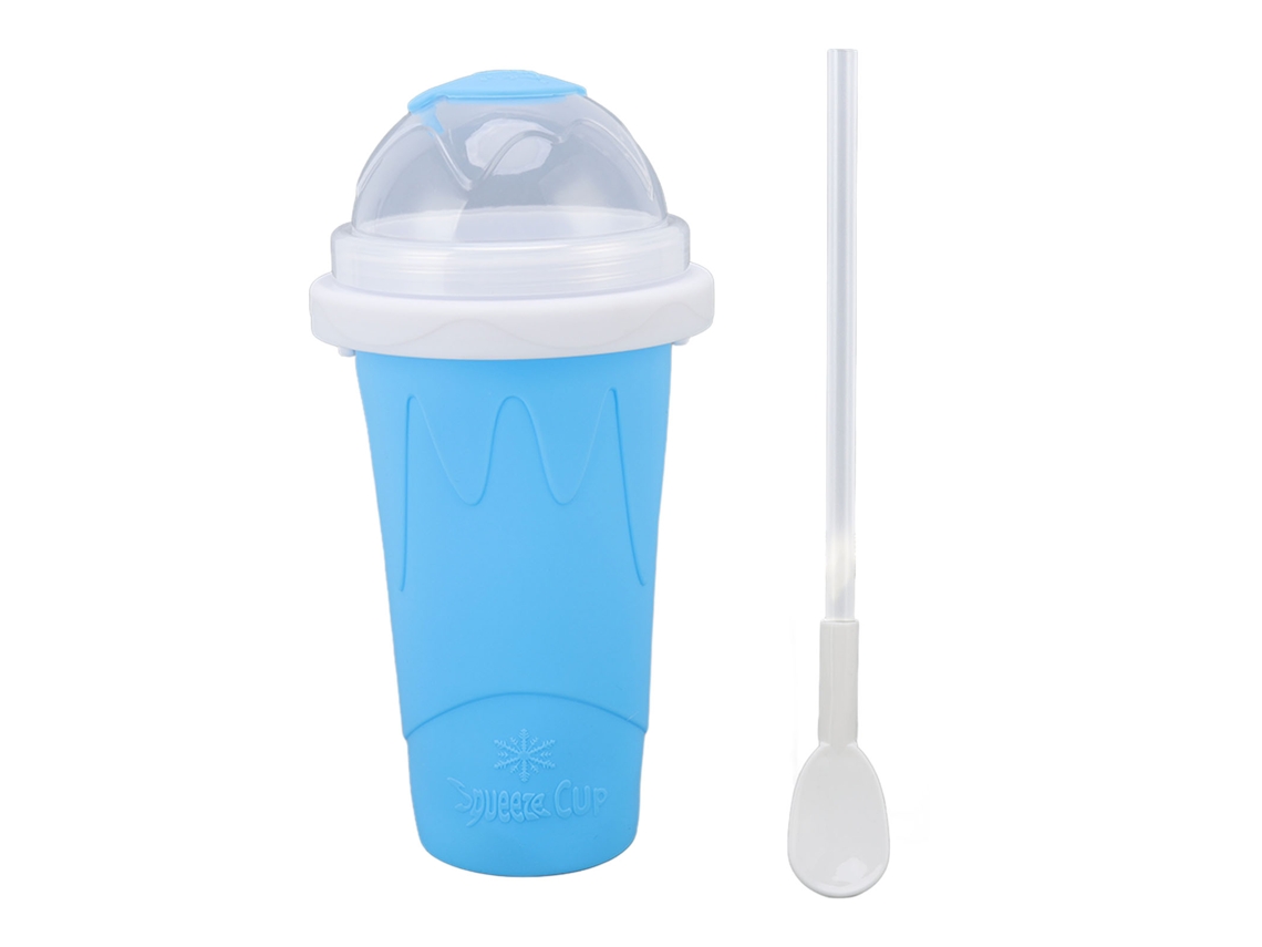 Vaso De Silicona Para Preparar Batidos Y Helados De Congelación Rápida, 250 Ml, Azul.