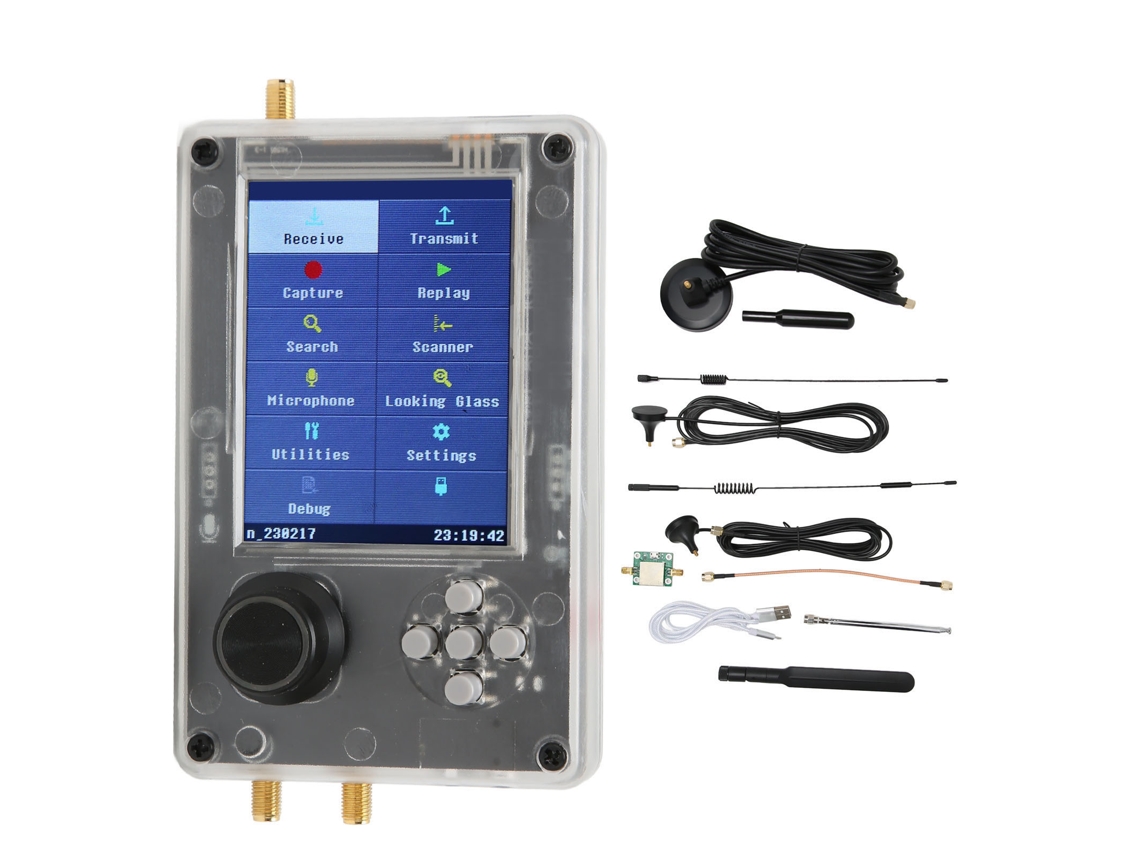 Receptor de radio SDR con pantalla TFT y batería de 2000 mAh