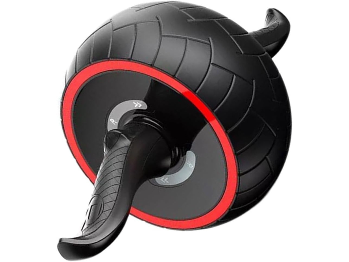 Rueda Abdominal Silenciosa De Goma Negra Para Entrenamiento