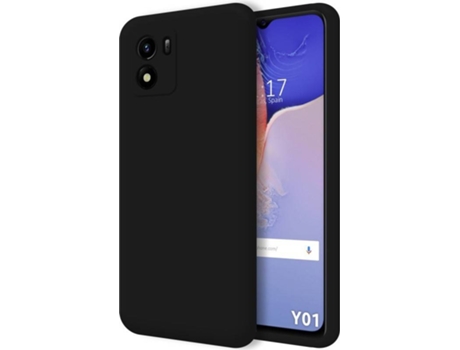 Carcasa para Vivo Y01 TUMUNDOSMARTPHONE Silicona Líquida Negro