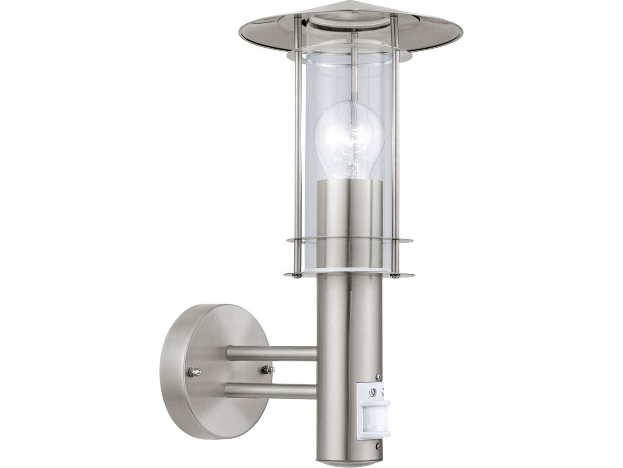 APLIQUE EGLO LISIO C/SENSOR 90º AÇO INOX