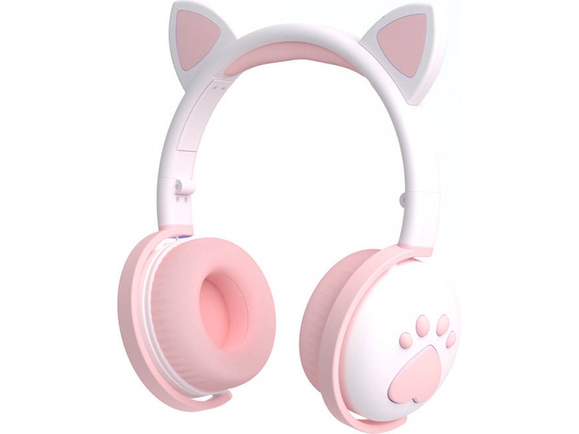Auriculares Bluetooth GETEK AVZ8 (On Ear - Micrófono - Blanco)