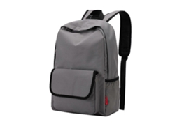 Mochila grande y espaciosa para estudiantes, adolescentes y chicas, ideal para la escuela y para llevar tu portátil. Color: Gris.