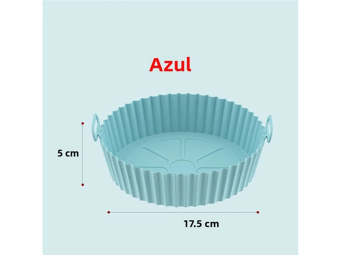 (azul) Tapete De Silicona Reutilizable Para Hornear, Antiadherente, Redondo