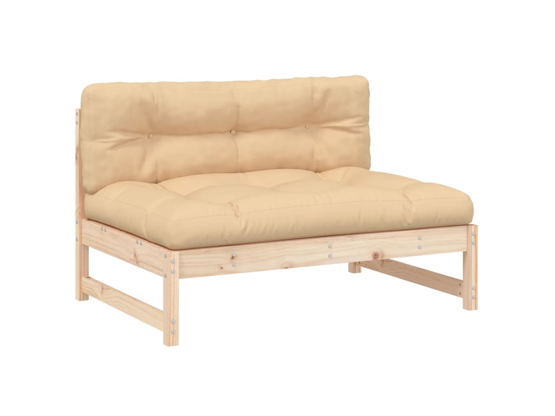 Maison Exclusive - Sofá Central Madera Maciza De Pino 120x80 Cm