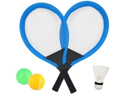 Juego De Raqueta De Tenis Y Bádminton Con Pelota Blanda: Juguetes De Exterior Para Niños De 3 A 5 Años.
