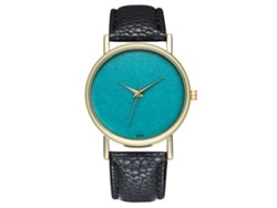 Reloj De Pulsera De Cuarzo Para Mujer Con Correa De Pu, Dial Redondo Y Diseño Fashion (negro)