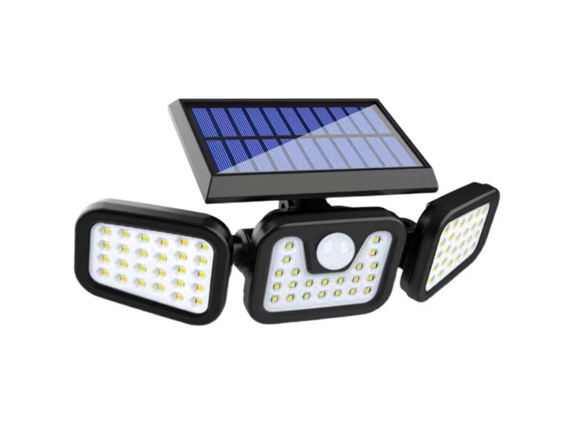Luces De Seguridad Led Solares, Iluminación De Gran Angular Con Sensor.
