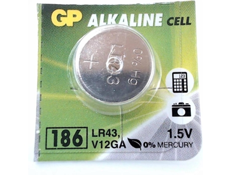 Pila Alcalina tipo Botón GP AG12 Und)
