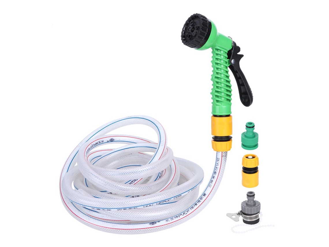 Juego De Manguera De Jardín Telescópica Flexible Con 7 Modos De Pulverización, Herramienta De Riego.